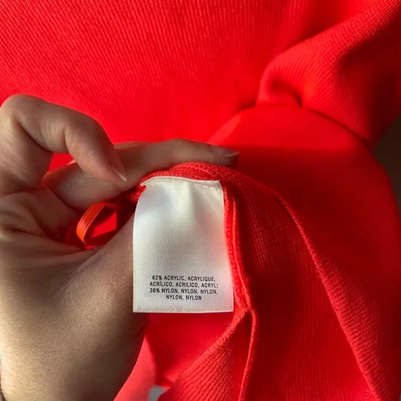 By Anthropologie Harlow Knit Tank Top Neon Tie Wrap Size XL - Picture 6 of 6